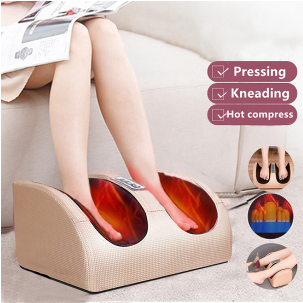 

Foot Massage Machine Hot Compress Shiatsu Foot Heating Thearpy Kneading for Pain Relief Muscle Stimulation Massager Parents Gift