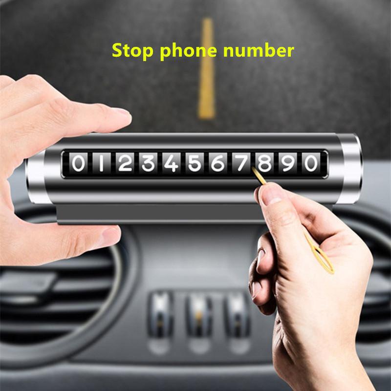 

Interior Decorations Vehicle Stop Phone Number Display Metal Temporary Parking Permit Rotary Telephone Plate Applies To All Vehicles