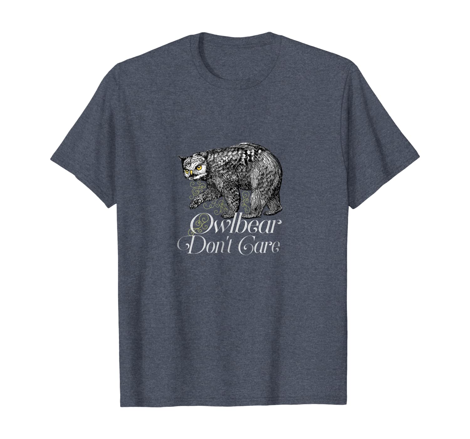 

owlbear shirt owlbear don't care, White;black