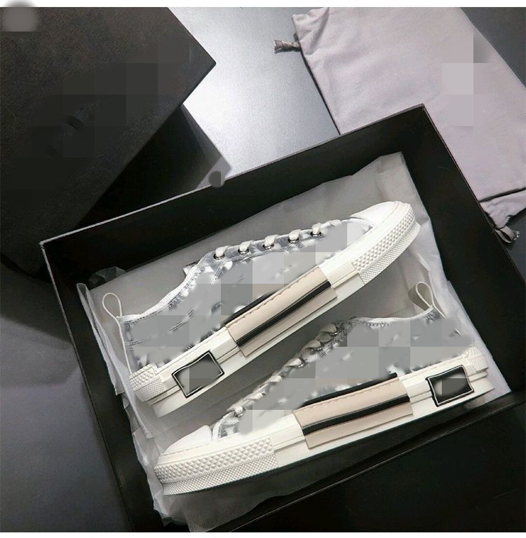 

2021 Quality B22 B23 Casual Shoes High Low Top Sneakers Oblique Trainers Embroidery Printed Alphabet Canvas Shoe Women Men Stylist Shoes klj0002
