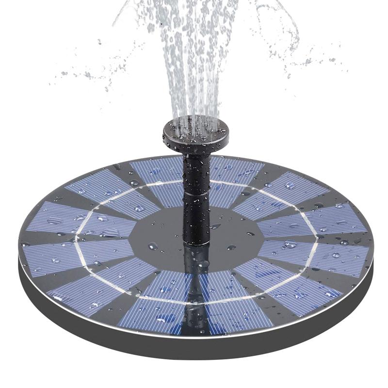 

Solar Fountain with Battery Backup 2.5W Bird Bath Fountain Free Standing Solar Powered for Birdbath Pond Pool Garden Fi