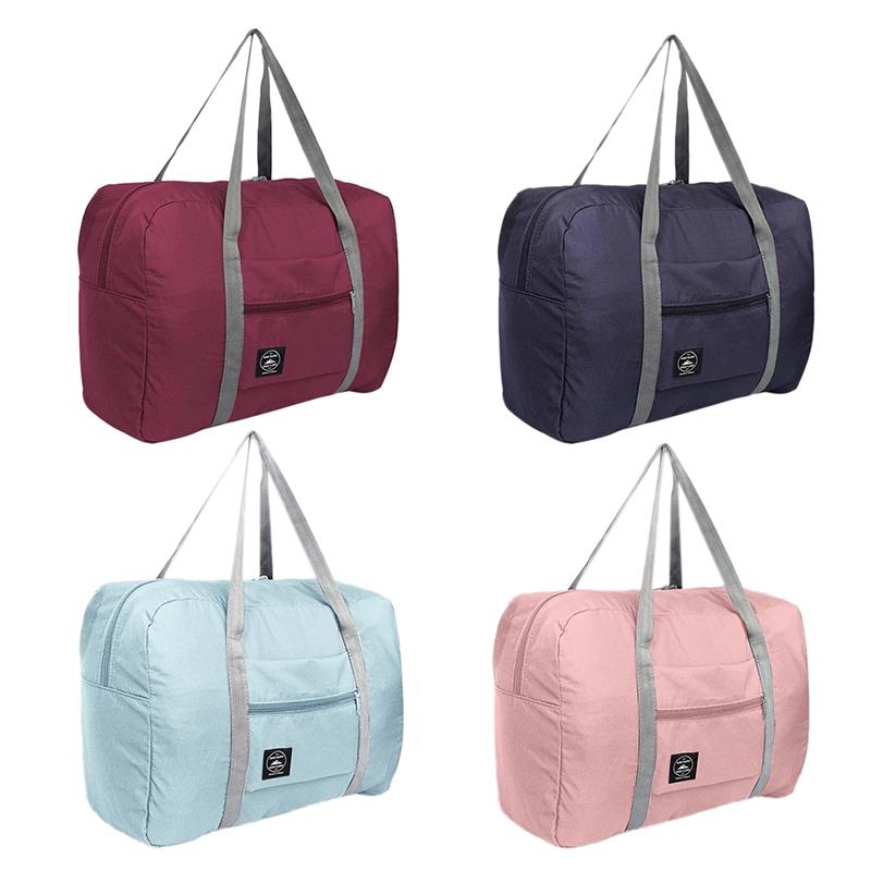 

Multifunction Large Capacity Casual Folding Waterproof Luggage Storage Bags Suitcase Travel Pouch Handbag Organizer Tote Bag, Navy