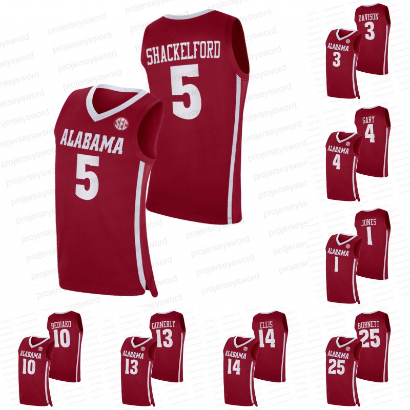 

2021-22 College Basketball Jersey Herbert Jones JD Davison Jaden Shackelford Charles Bediako Jahvon Quinerly Keon Ellis Nimari Burnett NCAA Mens Womens Youth Shirt, 4 juwan