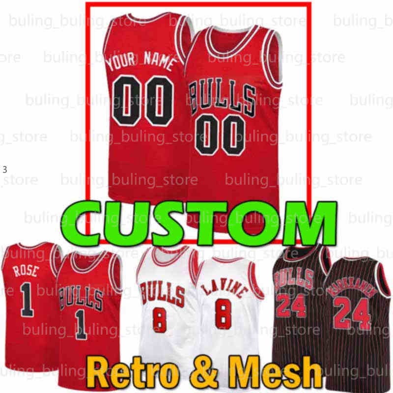 

Custom Zach 8 LaVine Basketball Jersey Lonzo 2 Ball DeMar 10 DeRozan ChicagoBullsLauri Retro Derrick 1 Rose Markkanen Coby 0 White Patrick 44 Williams, Custom jersey(fugu)
