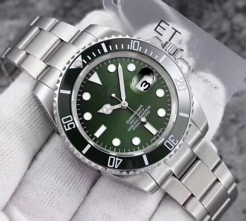 

Top SEA-Dweller Sapphire Cystal Stainless Steel Ceramic Bezel Mens Automatic mechanical movement gmt designer waterproof men's Wristwatches, Box