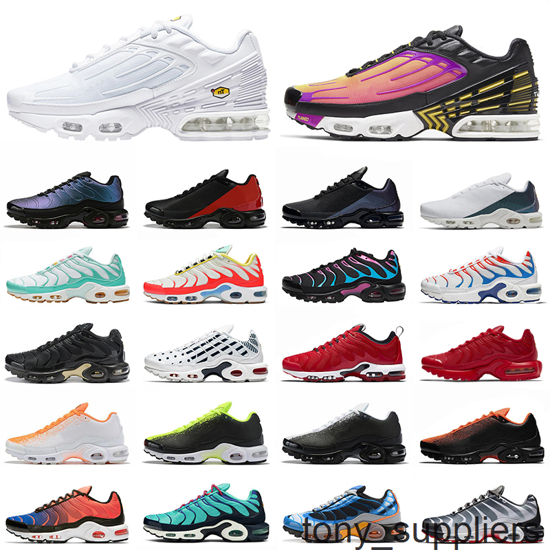 

TN plus se 3 mens running shoes women 3 Tuned triple black white hyper Blue Purple Teal Twist trainers men sports sneaker outdoor, #11 40-45