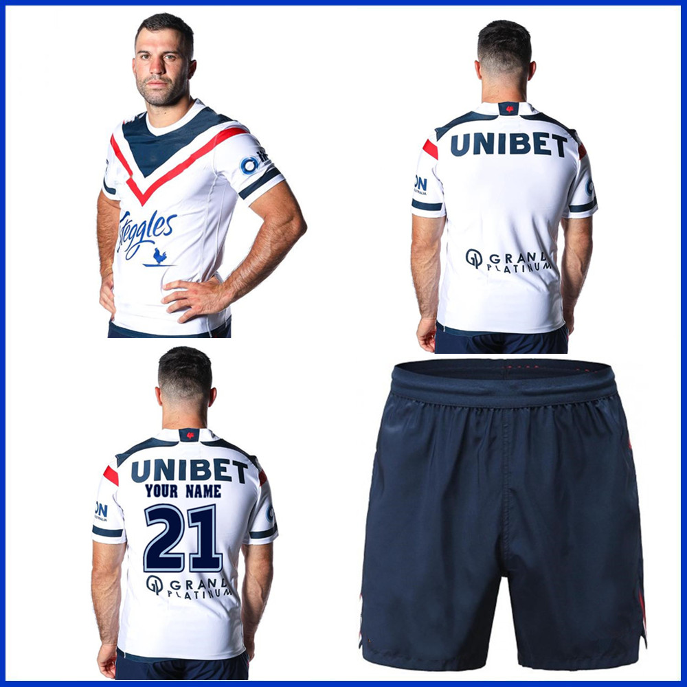 

2021 SYDNEY ROOSTERS AWAY RUGBY JERSEY size S----5XL, Black