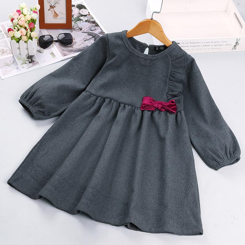 

Girl's Dresses Girls Party Spring Autumn Children Fashion Cotton Princess Long Sleeve Dress For Baby Kids Birthday Clothes Teens Outfit, Red;yellow