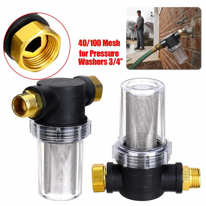 

40/100 mesh garden hose filter accessory high pressure washer pump inlet filter 3/4" hose connector garden accessory