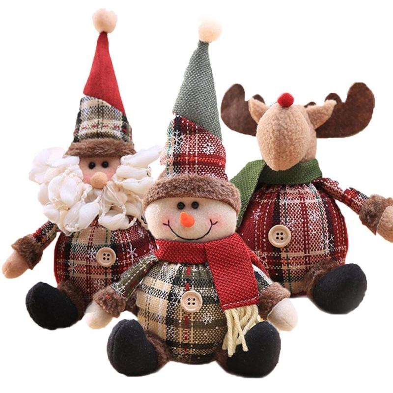 

Christmas Decorations Santa Clasus Snowman Elk Doll Xmas Navidad Noel Merry Ornament For Home Year 2022