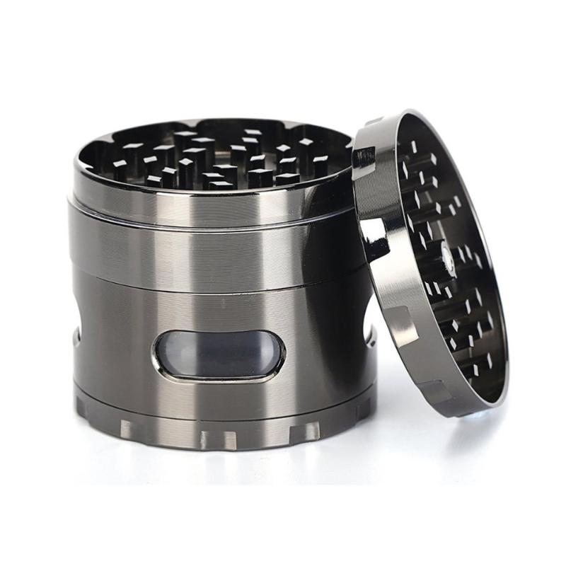 

2.2-Inch Grinder 4-Layer Tobacco Spice Grinder (Gun Black