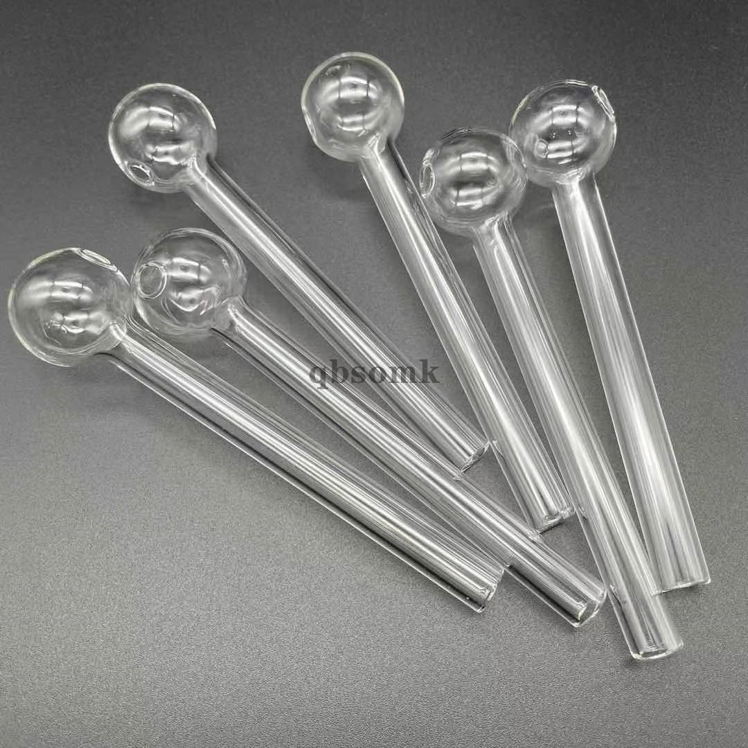 

QBsomk VIP factory price Glass Oil Burner Pipe Thick Pyrex Clear Glass for dab oil rigs glass water bongs in stock free shipping