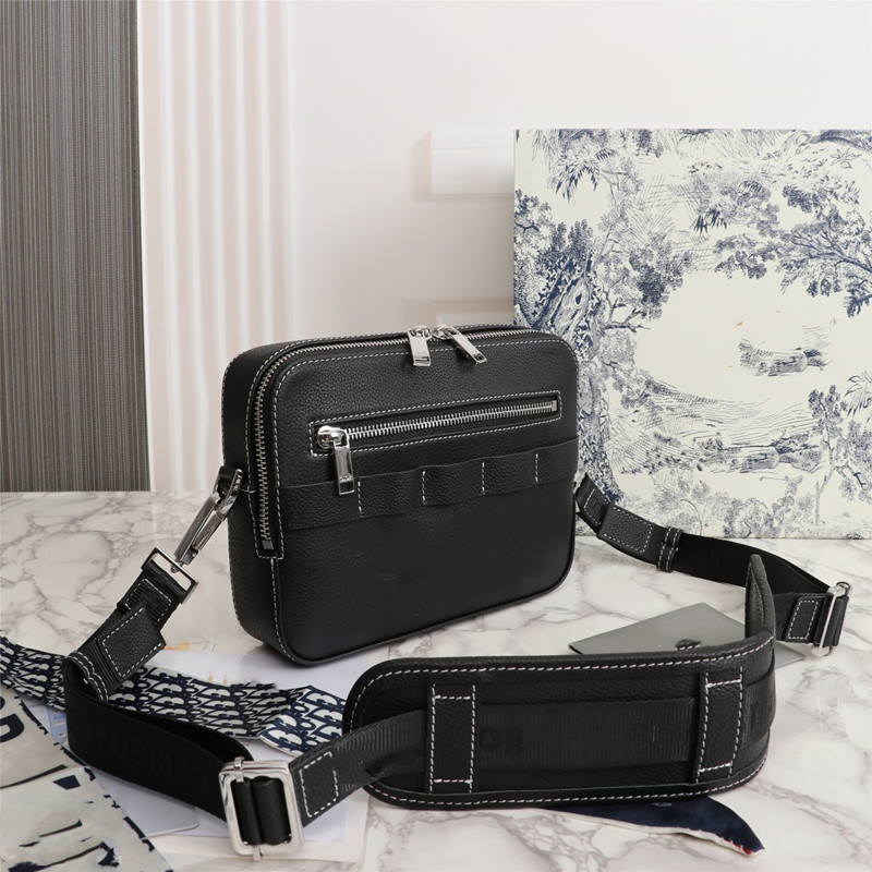 

Designer new Homme Shoulder camera bag black Zipper Pocket luxury Famous Thread handbags women men Multifunctional wallet purse