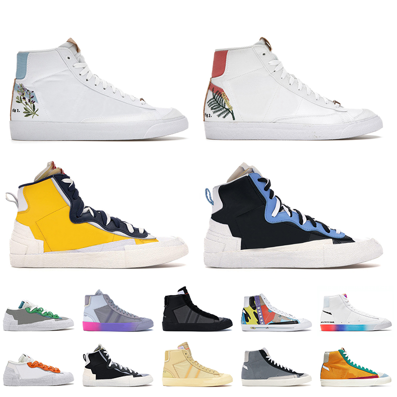 

Blazer Mid 77 Vintage Women Mens Casual Shoes Indigo Catechu White Beach Black Grey Legend Blue Low Classic Green Magma Orange Platform Trainers Sneakers Off, 1 triple black 40-46