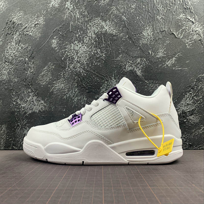 

2021 Top Quality Men Women Metallic Purple Jumpman 4 Basketball Shoes Big Size 4s Fashion Outdoor Sports Trainers Sneakers With Box Tbtgroup, #1