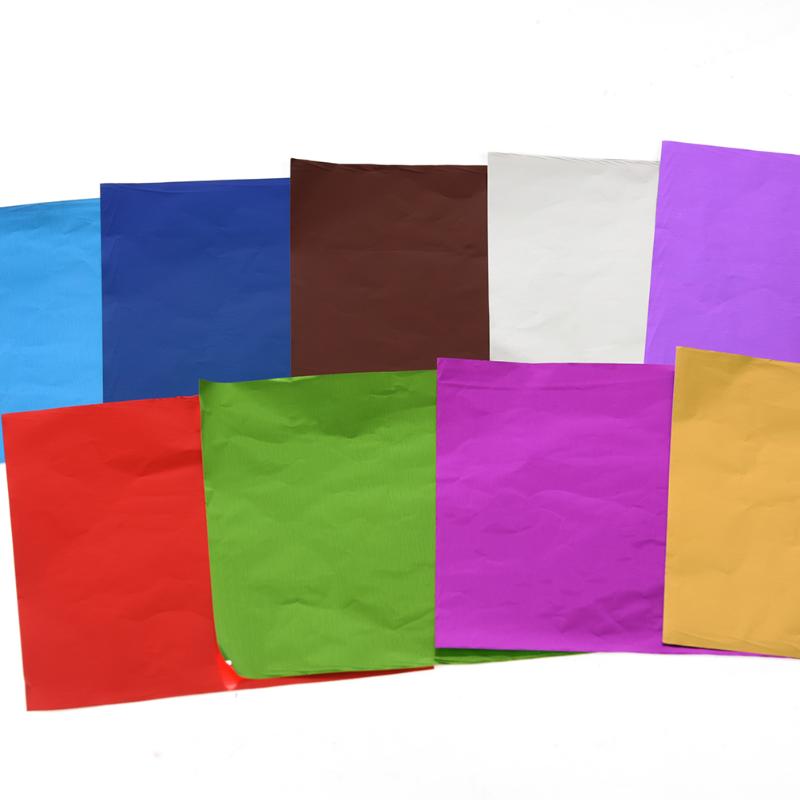 

Gift Wrap 100Pcs/Set Chocolate Package Paper 10 X Cm Food Aluminum Foil Diy Candy Tea Baking Wrapping Tin
