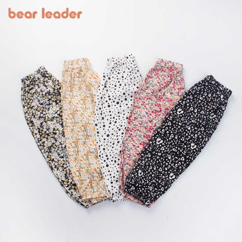 

Bear Leader Kids Girls Boys Mosquito-proof Leggings Summer Korean Style Casual Pants Children Floral Loose Clothing For 2-7Y 210708, Ah5307pink