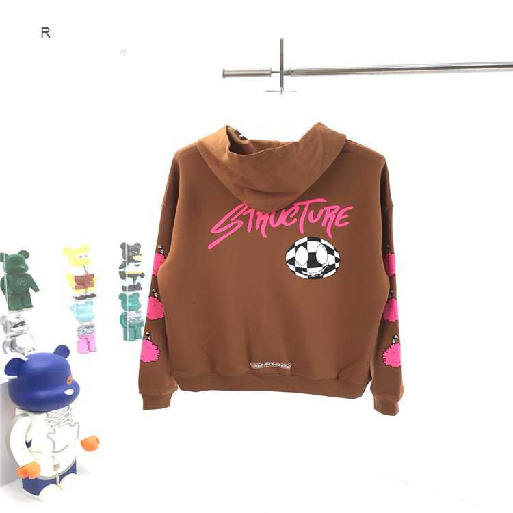 

APN brand fall 2020 ch croxin personalized graffiti smile face fashion casual hooded sweater for men and women, Black