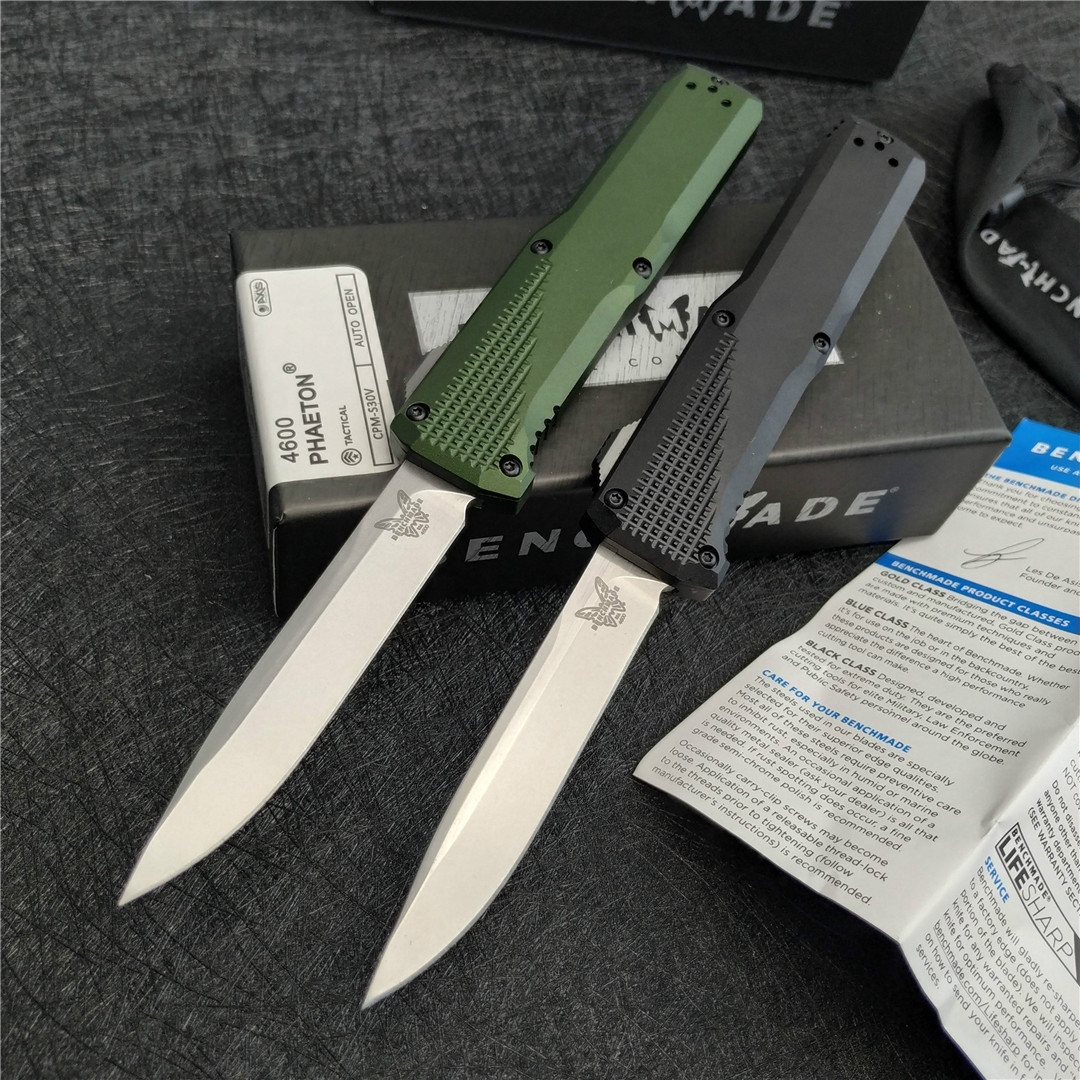 

Benchmade 4600 Automatic Knife 3.45" CPM-S30V Blade Anodized 6061-T6 Aluminum Handle Outdoor camping survival self-defense EDC Tactics Knife