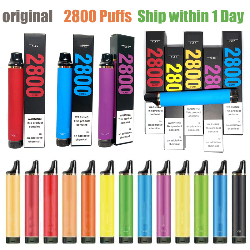 

Puff Bars Flex disposable Vape Plus 2800 pods device kits e cigarette 850mah battery pre-filled 8ml vaporizer