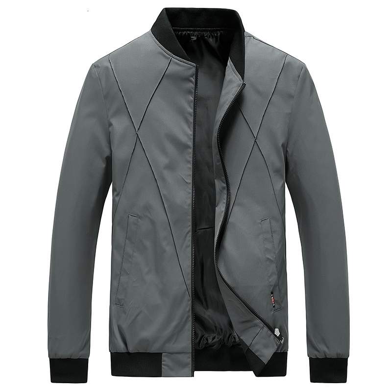 

2021 New Spring Bomber Zipper Casual Male Streetwear Wear Fine Fashion Fit Pilot Jacket Outerwear Men's Clothing Plus Size 6xl Hn4f, Black