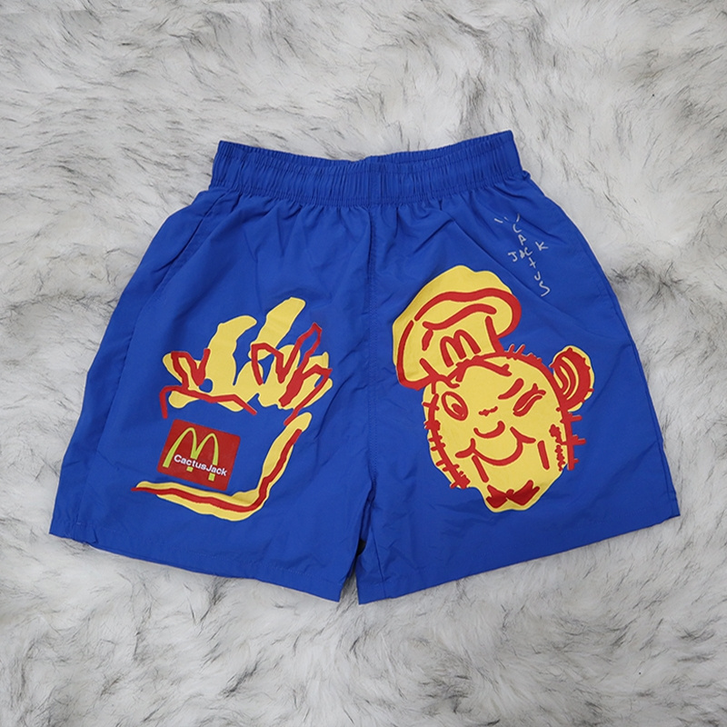 

shorts travis scott cactus jack shorts 21ss mens and womens drawstring