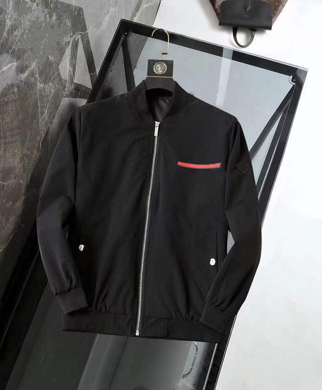 

2021 Bomber Fashion Mens Jacket Goo d Spring Autumn Outwear Windbreaker Zipper clothes Jackets Coat Outside can Sport Euro Size Men's Clothing M-3XL