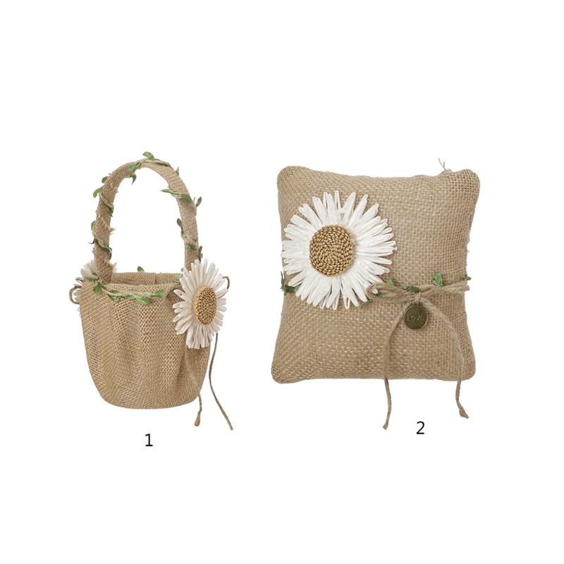 

Jewelry Pouches, Bags Wedding Flower Girl Basket Set Ring Bearer Pillow Anniversary Ornament, Pink;blue