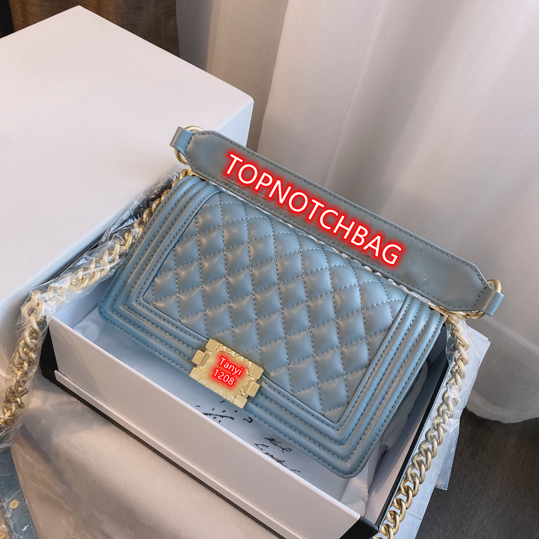 

2021 Luxury Designers Bags Handbags Women Leboyy Shoulder purse Designer Genuine Leather Crossbody tote with gold chain Fashion Purses Match