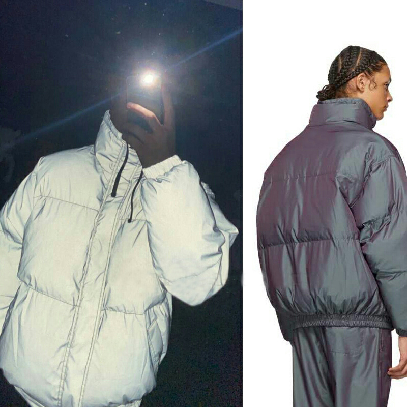 

Down warm puffer jackets Laser Reflective Colorful Stand Collar INS outdoor Thick parkas Cotton winter Jacket coat womens, I need see other product