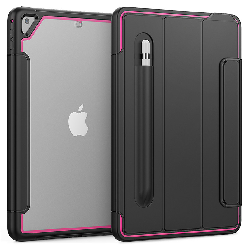 

Acrylic 3-Layer-Protection Case For ipad pro 11 2020 air4 mini Magnet Smart Cover Shockproof Samsung Tab A 10.1 T510 T290 Silicone Military