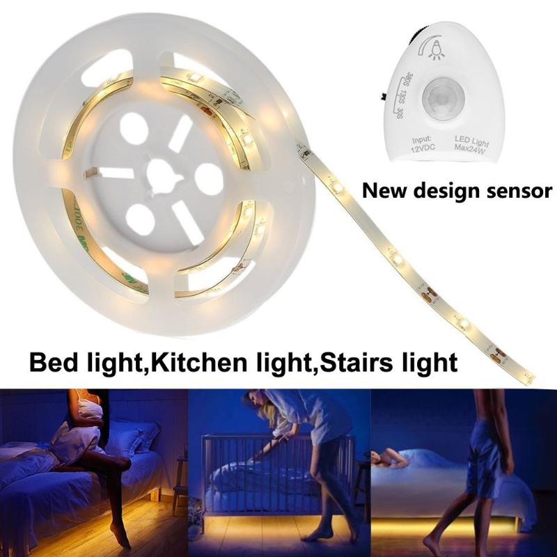 

Night Lights Wrumava Dimmable Under Bed Motion Sensor LED Light Strip Waterproof And Dust Smart Human Body Sensors For Kitchen Bedroom