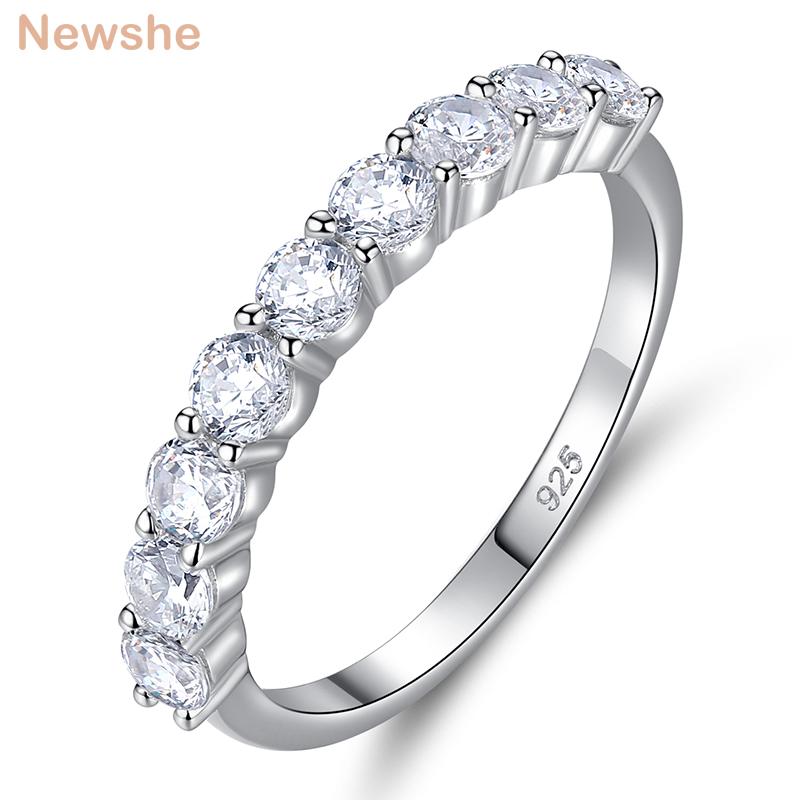 

Cluster Rings Hse Solid 925 Sterling Silver Wedding For Women Eternity Promise Finger Ring Zircons Exquisite Jewelry Gift, Golden;silver