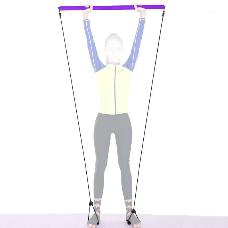 

Yoga Resistance Bands Pilates Bar Kit Resistance Band Muscle Toning Bar Home Gym Pilates Body Workout Fitness Accessories1