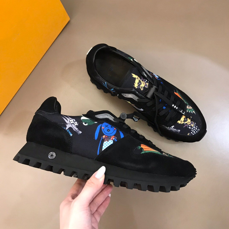 

Highquality New designer Famous Casual Shoes For Mens Genuine leather breathable Sneakers men Sports casual Shoess Size 38-45, Black