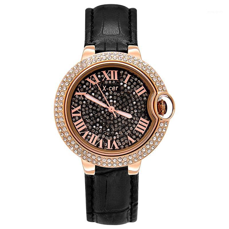 

Wristwatches Light Luxury Niche Starry Watch Female Ins Style Fashion Atmosphere Quartz, Red