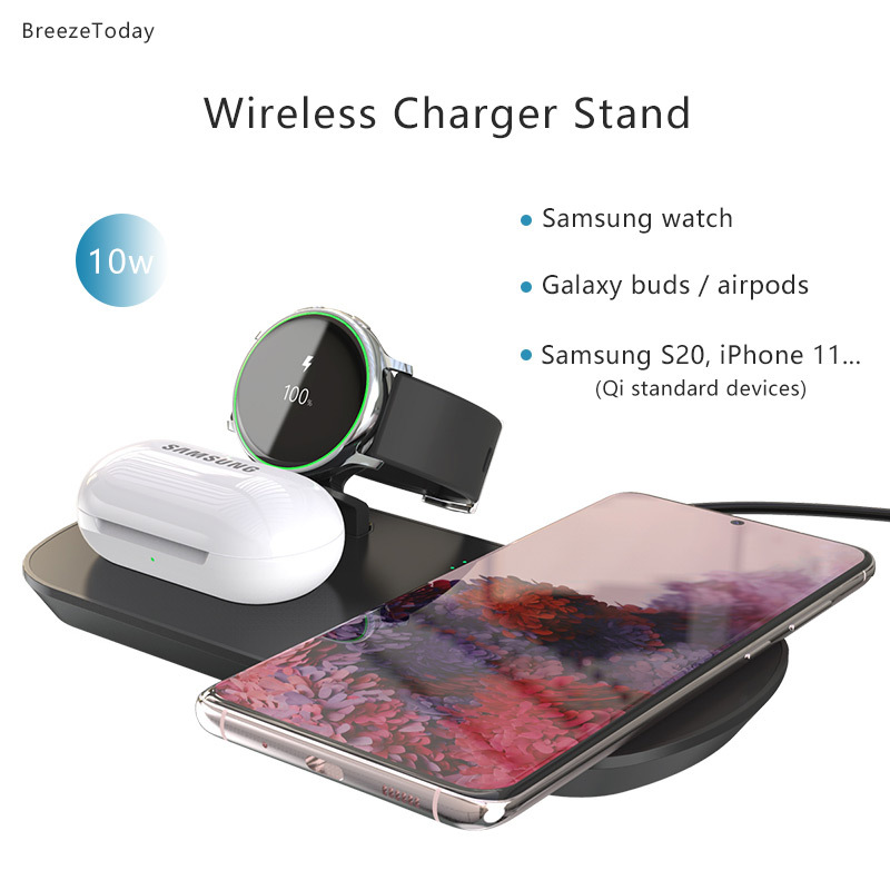 

Fast Charger Wireless Charging Wireless Charger For Samsung Galaxy Buds Watch Active 1 2 3 4 S20 Note 20 Airpods 2 Pro iPhone 12 X0124