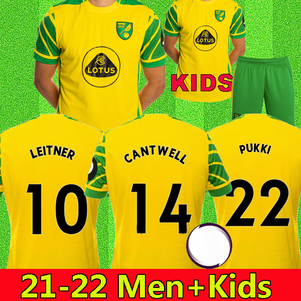 

21 22 NORWICH Soccer Jerseys 2021 CITY HUGILL Home kids kit ROBERTS PUKKI HERNANDEZ BUENDIA STIEPERMANN Giannoulis football shirts Rashica G, Black;yellow