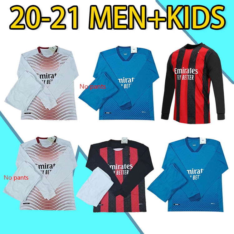 

2021 AC Milan Soccer Jersey BENNACER THEO TONALI Football Shirt ROMAGNOLI ÃALHANOGLU IBRAHIMOVIC Fans Version ERIKSEN men kit Long sleeve, Black;yellow