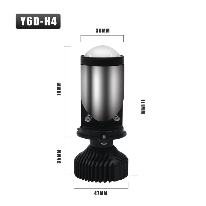 

Car Headlights 2pcs Y6D-H4 Led Headlight Bulb H1 H3 H7 H11 7200LM Double H4