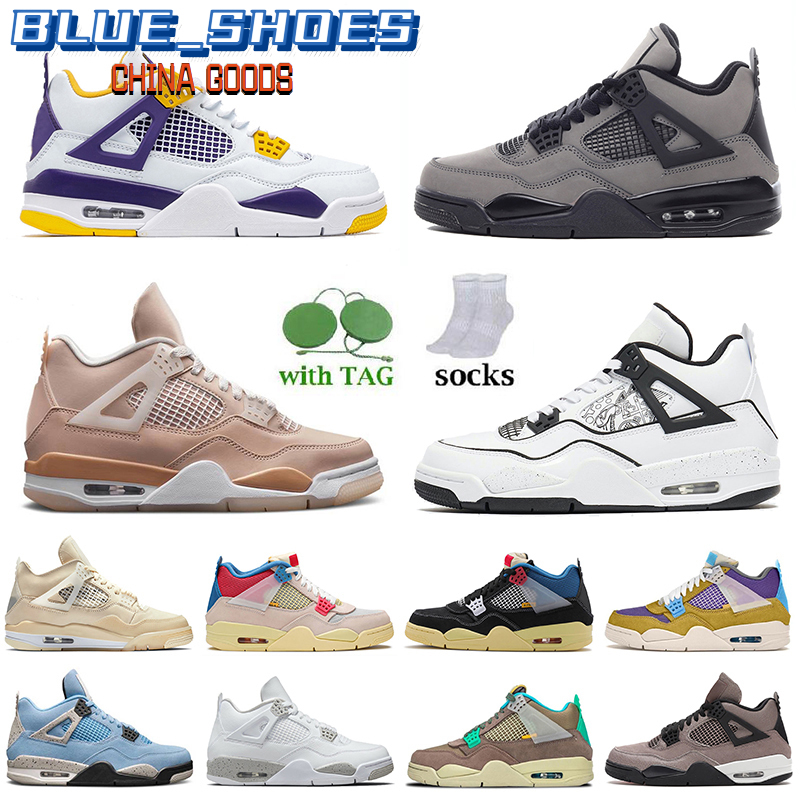 

2021 Fashion Jumpman 4 4s Mens Basketball Shoes Off DIY Shimmer Taupe Haze Trainers Desert Moss Travis Scotts White Oreo University Blue, #1 40-47 diy