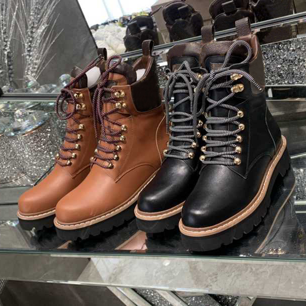 

fashion wool leather Beaubourg Ankle hiking boot 2021 TERRITORY flat boots Womens top designer ladies letter print winter booted shoes box size 35-41