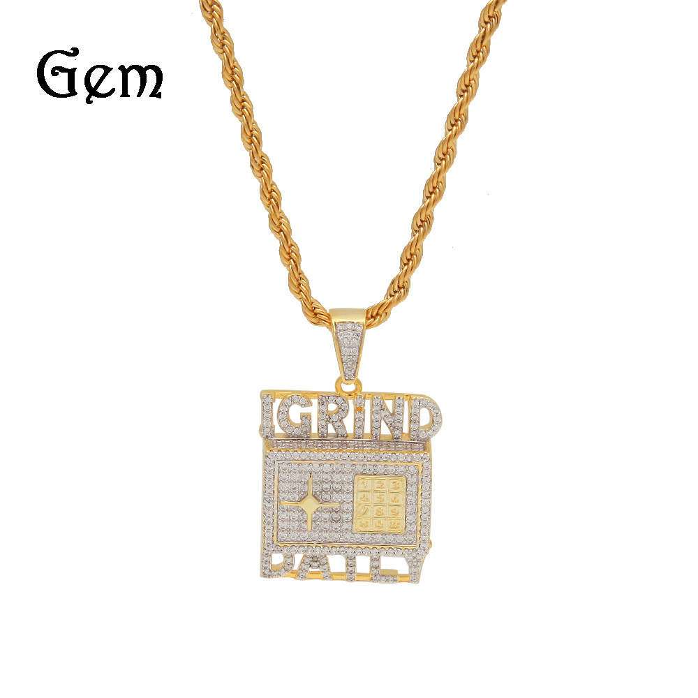

2019 new hip hop safe with Zircon Pendant