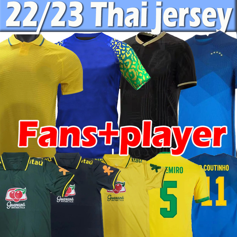 

2022 brazils Richarlison G.JESUS soccer jerseys camiseta 22/23 COUTINHO FIRMINO Marquinhos Casemiro brasil jersey men kid football shirt training top, 22 23 home