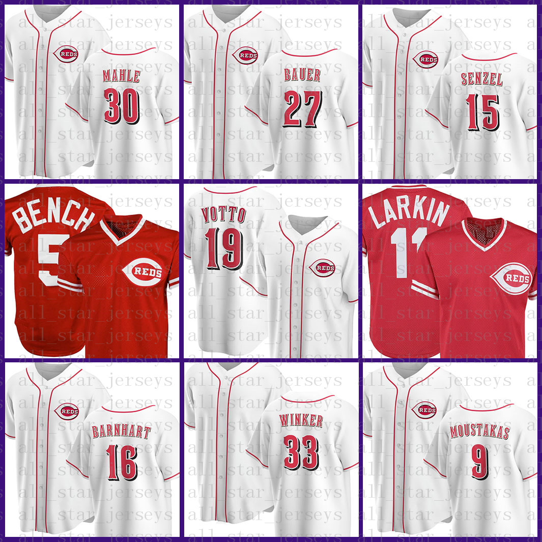 

19 Joey Votto Cincinnati Custom Reds Baseball Jersey Johnny Bench Barry Larkin Matt Kemp Ken Griffey Jr Nick Senzel Tucker Barnhart Purple, Blue;black