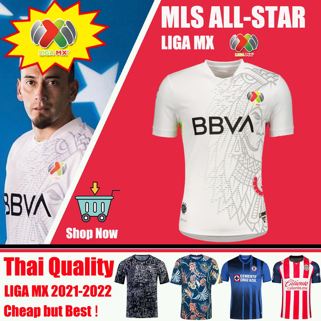

2021 2122 MLS All Star Game Home White Soccer Jerseys Mexico Club LIGA MX 21 22 MEN Camiseta de Futbol Jersey Kits Thailand Football Shirts