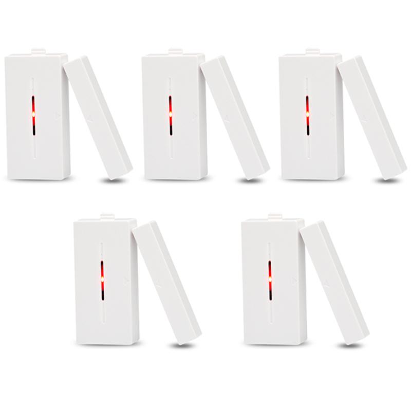 

5 Sets of 433Mhz Door Window Alarm Sensor Wireless Automation Anti-Theft Alarm for Smart Home Security System