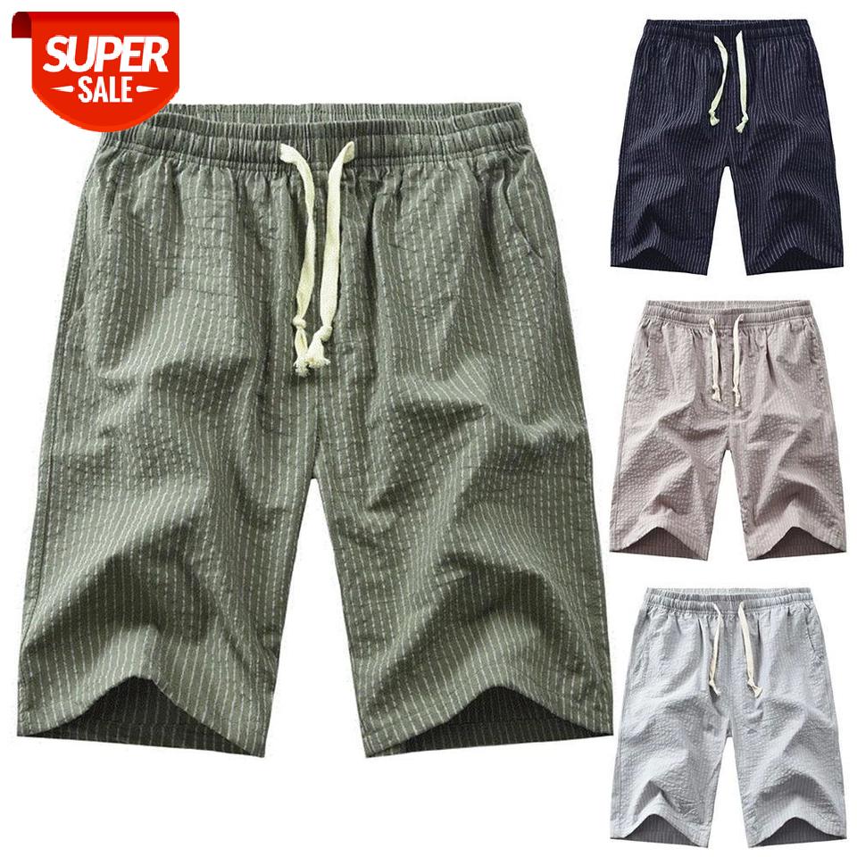 

Summer Men Solid Color Pockets Drawstring Elastic Sports Shorts Cotton Homewear Pants Sports Jogging Men Plus Size Male Pant #Wi4S, Black