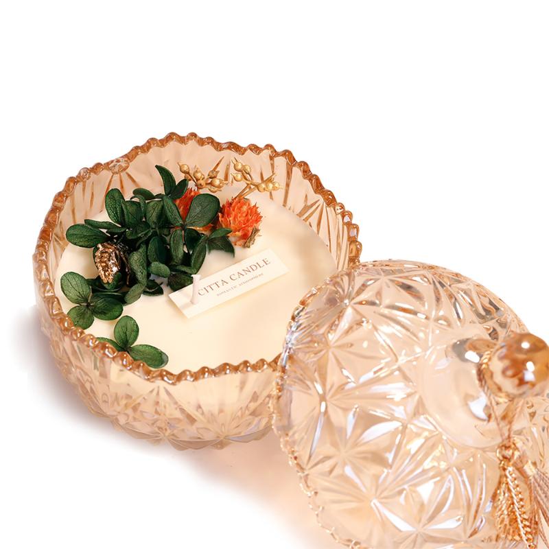 

Candles Creativity Inis Candle Gift Box Set La Jolie Home Decor Soy Wax Dried Flower Fragrance