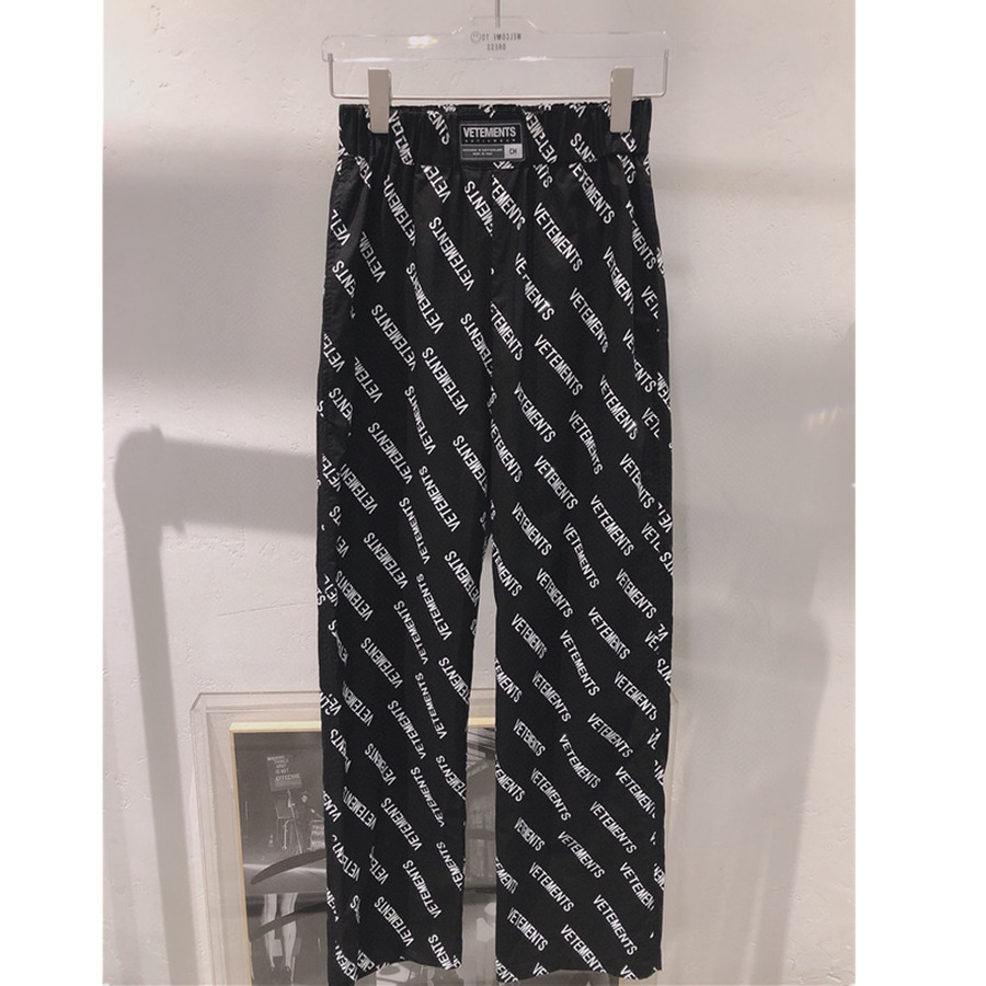 

2021 New Completa Masculinas Femininas Casuais Vetements Retas Tecido Vtm Calas Letras Imprimir B4zh